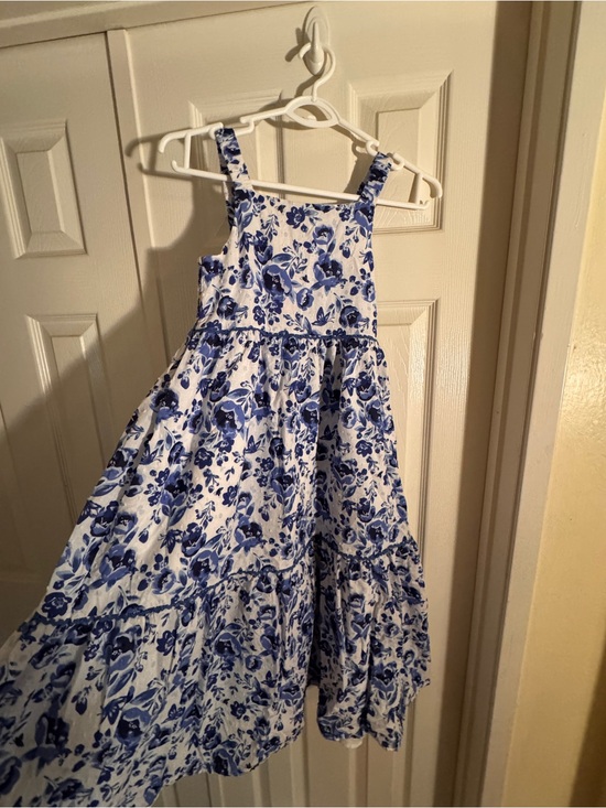 Isaac Mizrahi Other - Isaac Mizrahi Girls Blue and White Floral Sundress - Size 10